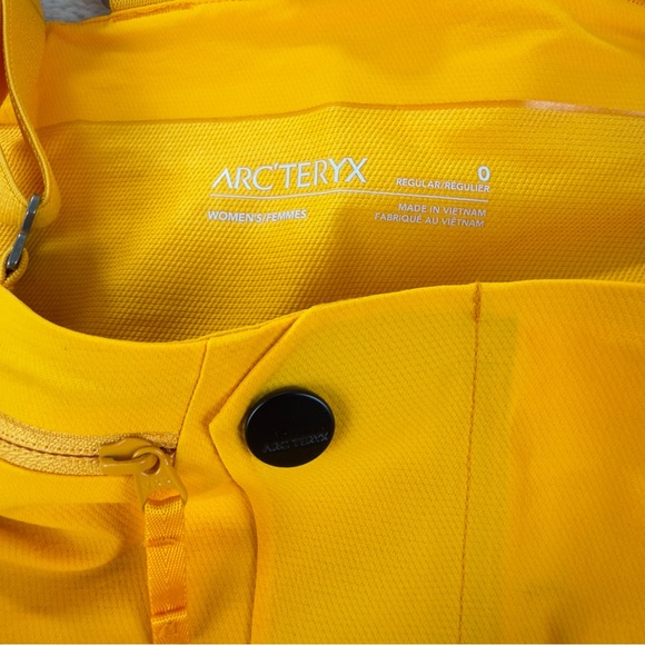Arc'teryx NWT Women's Size 0 Rush Gore-tex Bib Pants Yellow Gorpcore 5898 Model - Picture 2 of 16